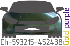 Gold purple chameleon Ch-593215-452438